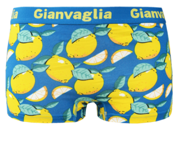 Gianvaglia damesboxer Lemon Zest 8803, comfortabele stretch katoen