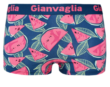 dames boxershort Gianvaglia Juicy Melon, stretch katoen, perfecte pasvorm