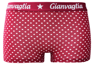 Gianvaglia meisjes boxers katoen 817 bordeaux 3