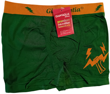 Gianvaglia naadloze jongens boxershort  9801 groen