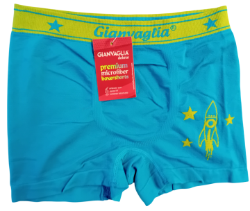 Gianvaglia naadloze jongens boxershort 9802 blauw