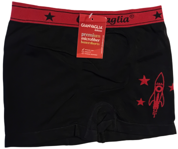 Gianvaglia naadloze jongens boxershort 9802 zwart