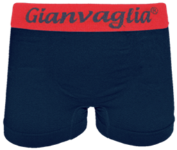 Gianvaglia naadloze jongens boxershort 9803 donkerblauw rood