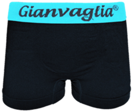 Gianvaglia naadloze jongens boxershort 9803 zwart