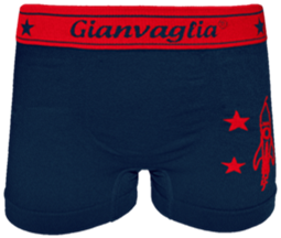 Gianvaglia naadloze jongens boxershort 9804 donkerblauw rood