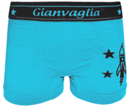 Gianvaglia naadloze jongens boxershort 9804 lichtblauw