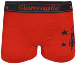 Gianvaglia naadloze jongens boxershort 9804 rood