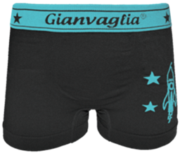 Gianvaglia naadloze jongens boxershort 9804 zwart