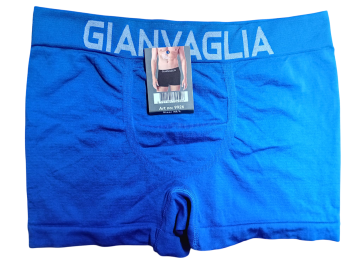 Gianvaglia naadloze microfiber heren boxershort blauw budget boxershort