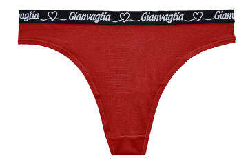 Gianvaglia string rood, dames string model 820, comfortabele dames string