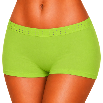 Groene naadloze strass dames boxer xg2041 1