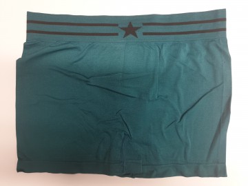 Naadloze Gianvaglia boxershort 9702 in turquoise achterkant