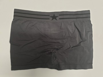 Naadloze Gianvaglia boxershort 9702 in antraciet achterkant