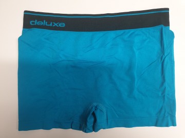 Naadloze Gianvaglia boxershort 9703 in blauw. Ultimate Performance design achterkant