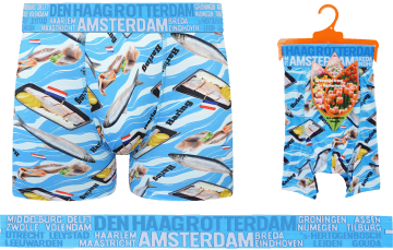 City Collection Haring Boxershort, Nederlandse print, Holland Underwear, maat M ™ XXL