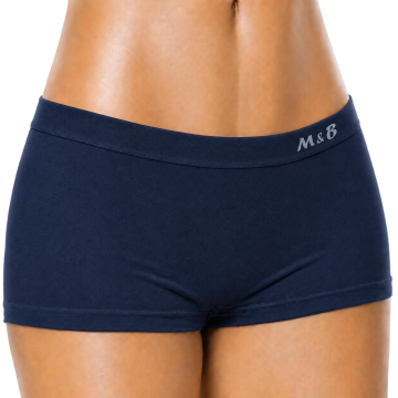 Laag model naadloze dames boxer mb hipster b6006 zwart