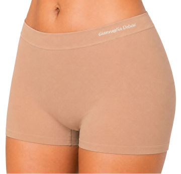 Licht beige naadloze hoge model dames boxer gianvaglia 3007 1