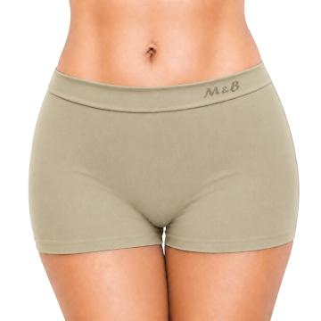 Lichtbeige naadloze dames boxer mb b6027 1