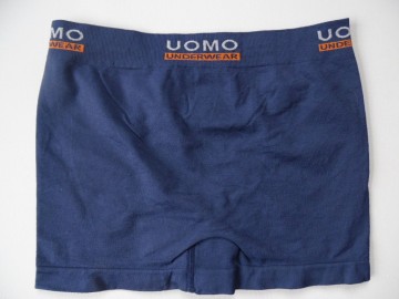 Naadloze Uomo Underwear boxershort B1002 in donkerblauw achterkant