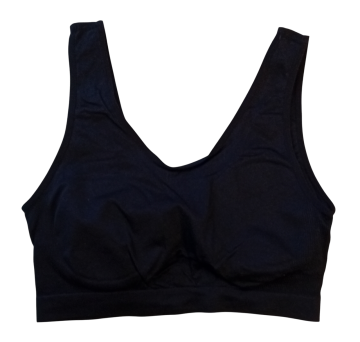 Mb elastische comfort bh b6605 zwart achterkant