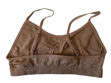 Mb naadloos dames spaghetti topje b6005 beige achterzijde