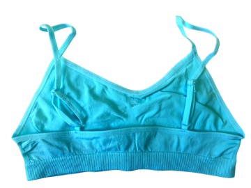 Mb naadloos dames spaghetti topje b6005 blauw achterzijde