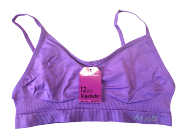 Mb naadloos dames spaghetti topje b6005 paars