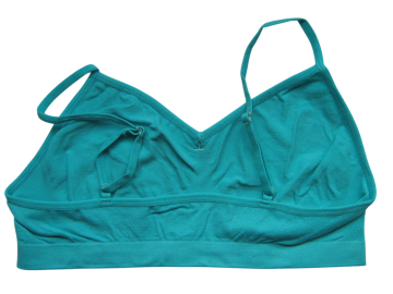 Mb naadloos dames spaghetti topje b6005 turquoise achterzijde