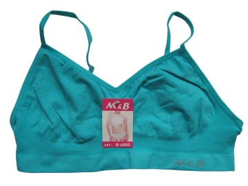 Mb naadloos dames spaghetti topje b6005 turquoise