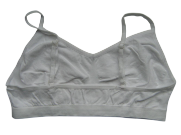 Mb naadloos dames spaghetti topje b6005 wit achterzijde