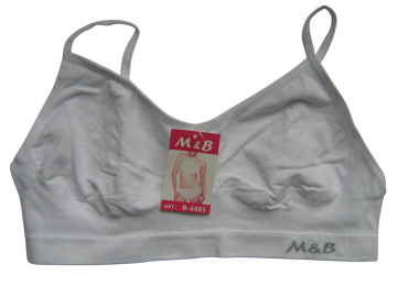 Mb naadloos dames spaghetti topje b6005 wit