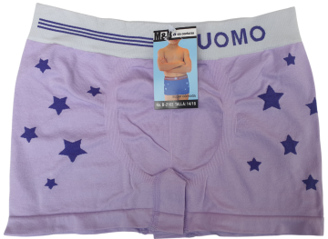 Mb naadloze boxershort voor jongens b2102 lichtpaars