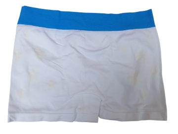 Mb naadloze boxershort voor jongens b2102 wit blauw achterzijde
