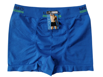 Mb naadloze heren boxershort b1002 blauw groen