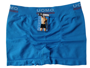 Mb naadloze heren boxershort b1002 blauw rood