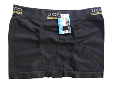 Mb naadloze heren boxershort b1002 zwart