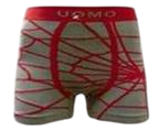 Mb naadloze microfiber boxershort b2064 beige rood pop