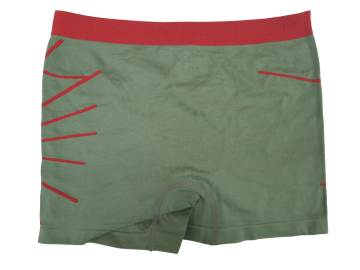 Mb naadloze microfiber boxershort b2064 groen achterzijde