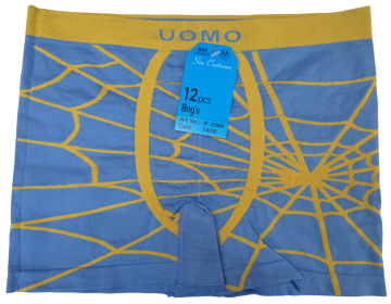 Mb naadloze microfiber boxershort b2064 lichtblauw