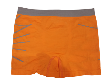 Mb naadloze microfiber boxershort b2064 oranje achterzijde