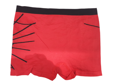 Mb naadloze microfiber boxershort b2064 rood achterzijde