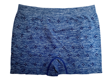 Mb naadloze microfiber boxershort heren b1516 achterzijde blauw