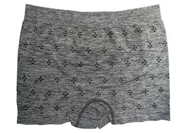 Mb naadloze microfiber boxershort heren b1516 achterzijde grijs