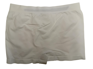 Mb naadloze microfiber boxershort heren b1516 achterzijde wit
