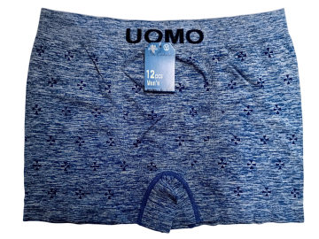 Mb naadloze microfiber boxershort heren b1516 blauw