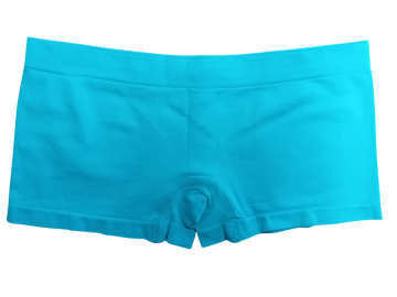 Mb naadloze microfiber dames boxer b6006 blauw achterzijde
