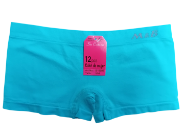 Mb naadloze microfiber dames boxer b6006 blauw