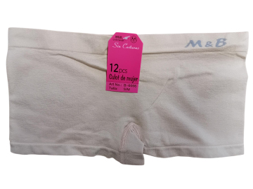 Mb naadloze microfiber dames boxer b6006 licht beige