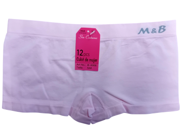 Mb naadloze microfiber dames boxer b6006 lichtroze