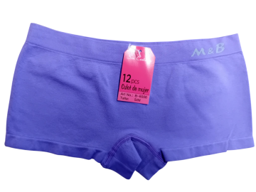 Mb naadloze microfiber dames boxer b6006 paars